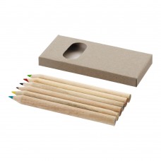 Ayola 6-piece coloured pencil set, Natural