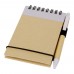 Zuse A7 recycled jotter notepad with pen. Lilac, Natural