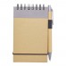 Zuse A7 recycled jotter notepad with pen. Lilac, Natural