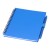 Niove recycled plastic soft cover notebook and ballpoint pen set (blue ink), Blue