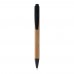 Borneo bamboo ballpoint pen (black ink). Natural, Black