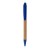 Borneo bamboo ballpoint pen (black ink). Natural, Royal blue