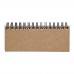 Spinner spiral notebook with coloured sticky notes, Natural