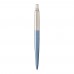 Parker Jotter Bond Street Kugelschreiber (blaue Mine). hellblau, silber