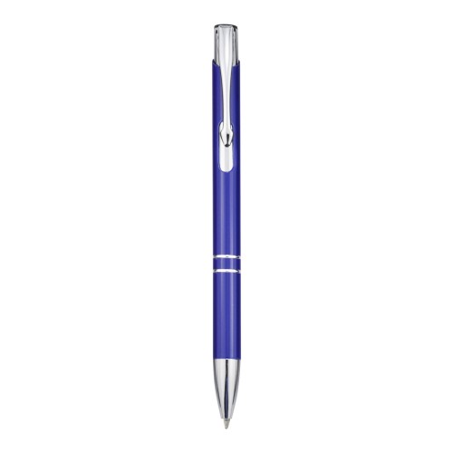 Moneta aluminium click ballpoint pen (blue ink), Royal blue