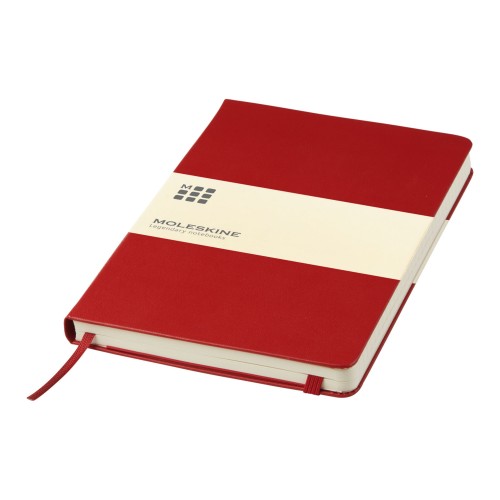 Moleskine Classic L hard cover notebook - ruled, Scarlet red