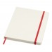 Bass A5 gerecycled notitieboek met gelinieerde pagina's, Rood