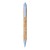 Midar cork and wheat straw ballpoint pen (black ink). Natural, Light blue