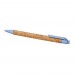 Midar cork and wheat straw ballpoint pen (black ink). Natural, Light blue Midar cork and wheat straw ballpoint pen (black ink). Natural, Light blue
