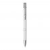 Moneta soft touch balpen met klikmechanisme (zwarte inkt), Wit