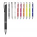 Moneta aluminium balpen (zwarte inkt), Zilver