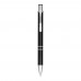 Moneta anodized aluminium click ballpoint pen (black ink), Black