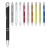 Moneta anodized aluminium click ballpoint pen (black ink), Red