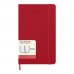 Moleskine dag-agenda voor 12 maanden met harde kaft, Scharlakenrood