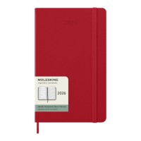 Moleskine hard cover 12 month weekly L planner, Scarlet red