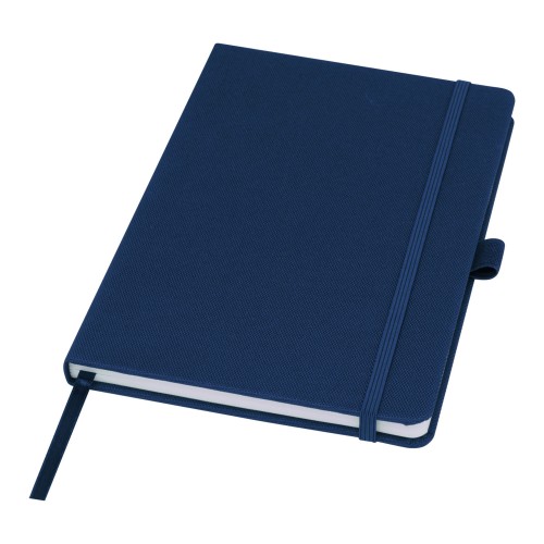 Honua A5 notitieboek van gerecycled papier met gerecyclede PET cover, Marineblauw