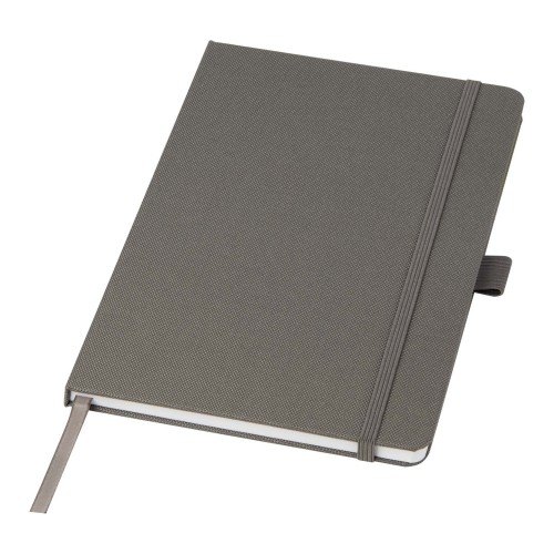 Honua A5 recycled paper notebook with recycled PET cover, Twilight Grey