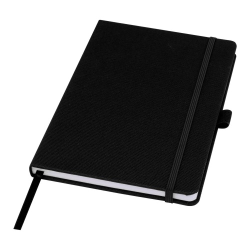 Honua A5 Notizbuch aus recyceltem Papier mit Cover aus recyceltem PET, schwarz