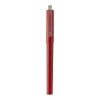 Mauna gel balpen van gerecycled PET (zwarte inkt), Rood