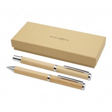 Apolys cadeauset met balpen en rollerbalpen  (zwarte inkt), Natuur
