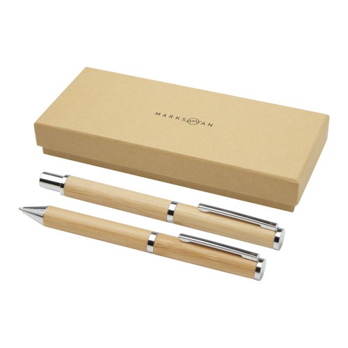 Apolys cadeauset met balpen en rollerbalpen  (zwarte inkt), Natuur