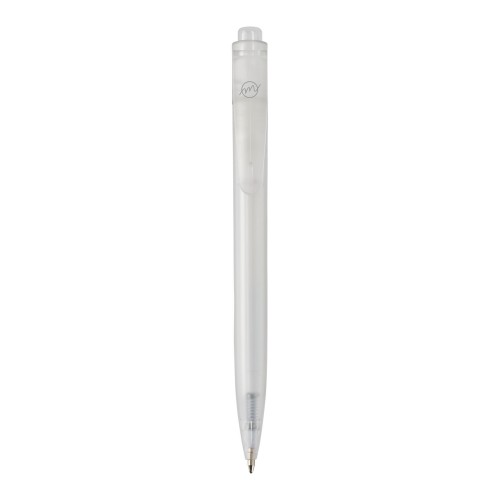 Thalaasa balpen van ocean bound plastic (zwarte inkt), Wit