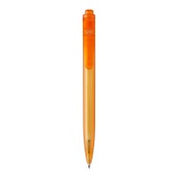 Thalaasa balpen van ocean bound plastic (zwarte inkt), Oranje