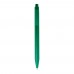 Chartik monochromatic recycled paper ballpoint pen with matte finish (black ink), Green