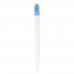 Thalaasa ocean-bound plastic ballpoint pen (black ink). Transparent blue, White