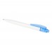 Thalaasa ocean-bound plastic ballpoint pen (black ink). Transparent blue, White