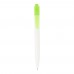 Thalaasa ocean-bound plastic ballpoint pen (black ink). Transparent green, White