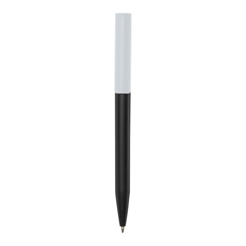 Unix balpen van gerecycled plastic (zwarte inkt), Zwart