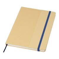 Nelida A5 notitieboek met harde kaft van gerecycled karton, Oceaanblauw