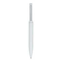 Blanca recycled aluminium ballpoint pen (black ink), White