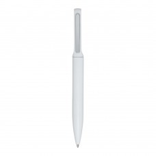 Blanca balpen van gerecycled aluminium (zwarte inkt), Wit