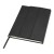 Alejandra A5 recycled plastic hard cover notebook, Black
