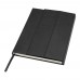 Alejandra A5 recycled plastic hard cover notebook, Black