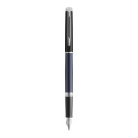 Waterman Hemisphere vulpen met kleurblokken en palladium afwerking (blauwe inkt). Blauw, Zwart