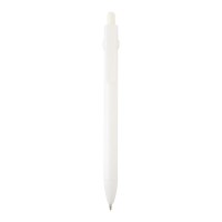 Fidget balpen van gerecycled plastic (zwarte inkt), Wit