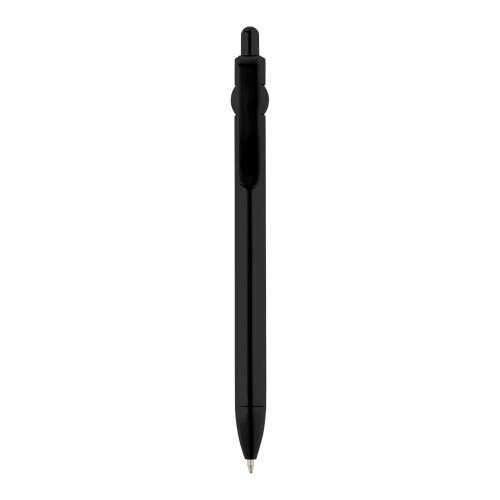 Fidget balpen van gerecycled plastic (zwarte inkt), Zwart