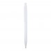Unica balpen van gerecycled plastic (zwarte inkt), Wit