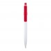 Unica recycled plastic ballpoint pen (black ink), Red