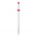 Unica recycled plastic ballpoint pen (black ink), Red