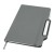 Nexus A5 hard cover notebook with pen and pencil combo (black ink), Grey