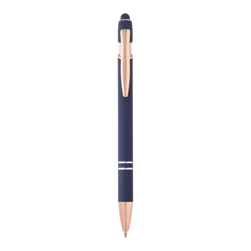 Nanna ballpoint pen with rose gold finish (blue ink), Ocean blue