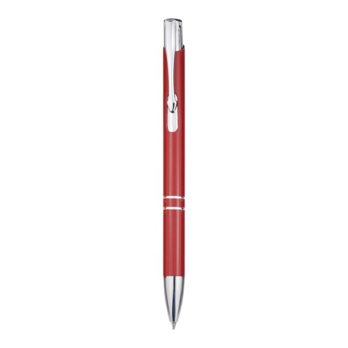 Moneta recycled aluminium ballpoint pen (blue ink), Red