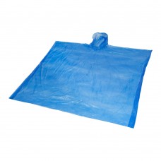 Mayan Regenponcho mit Aufbewahrungstasche aus recyceltem Kunststoff, royalblau