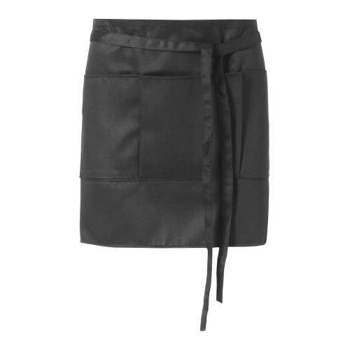 Lega 240 g/m² short apron, Black Lega 240 g/m² short apron, Black