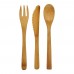 Celuk bamboo cutlery set, Natural