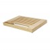Pao bamboo cutting board with knife. Natural, Silver